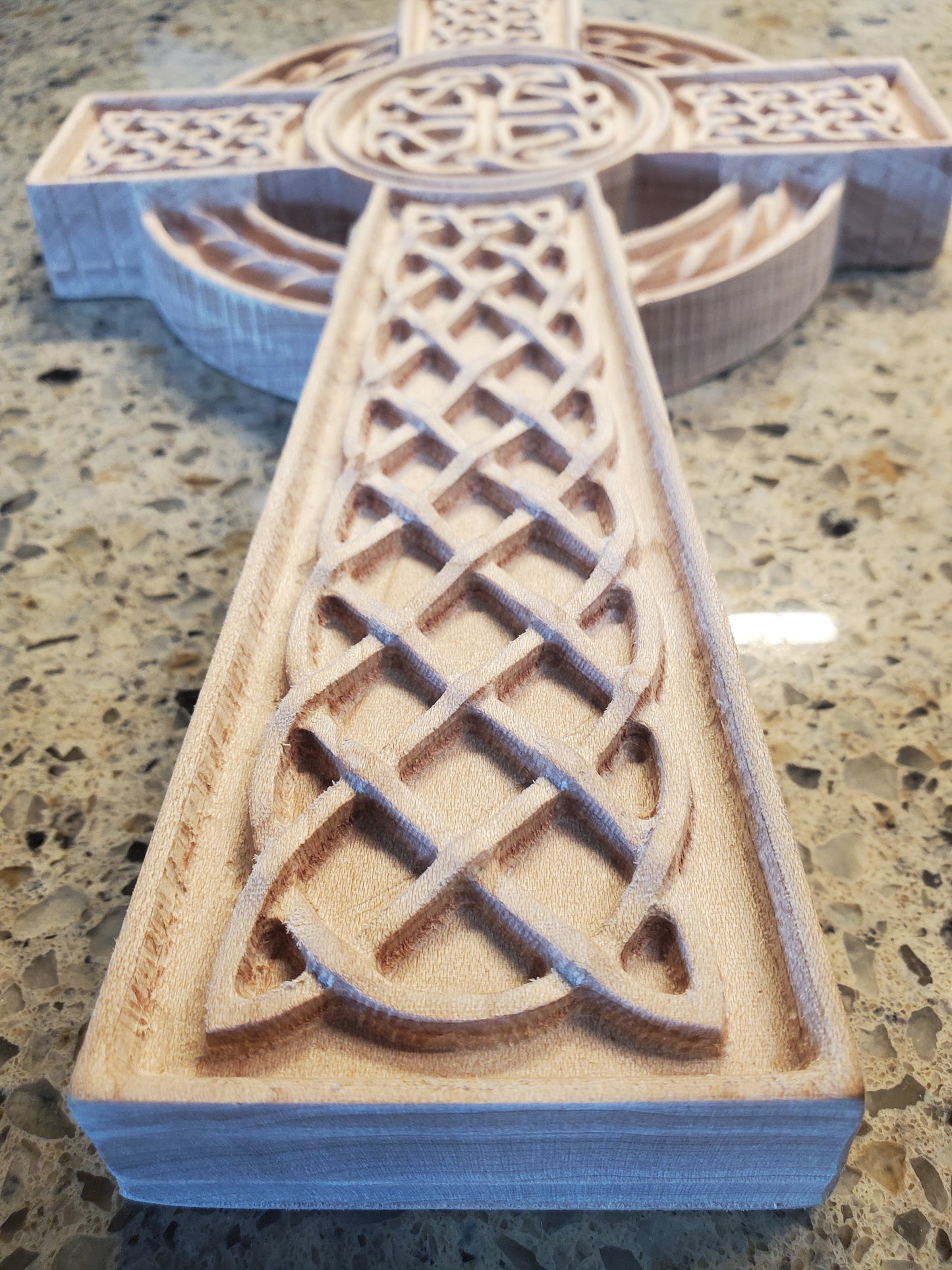Maple wood celtic cross