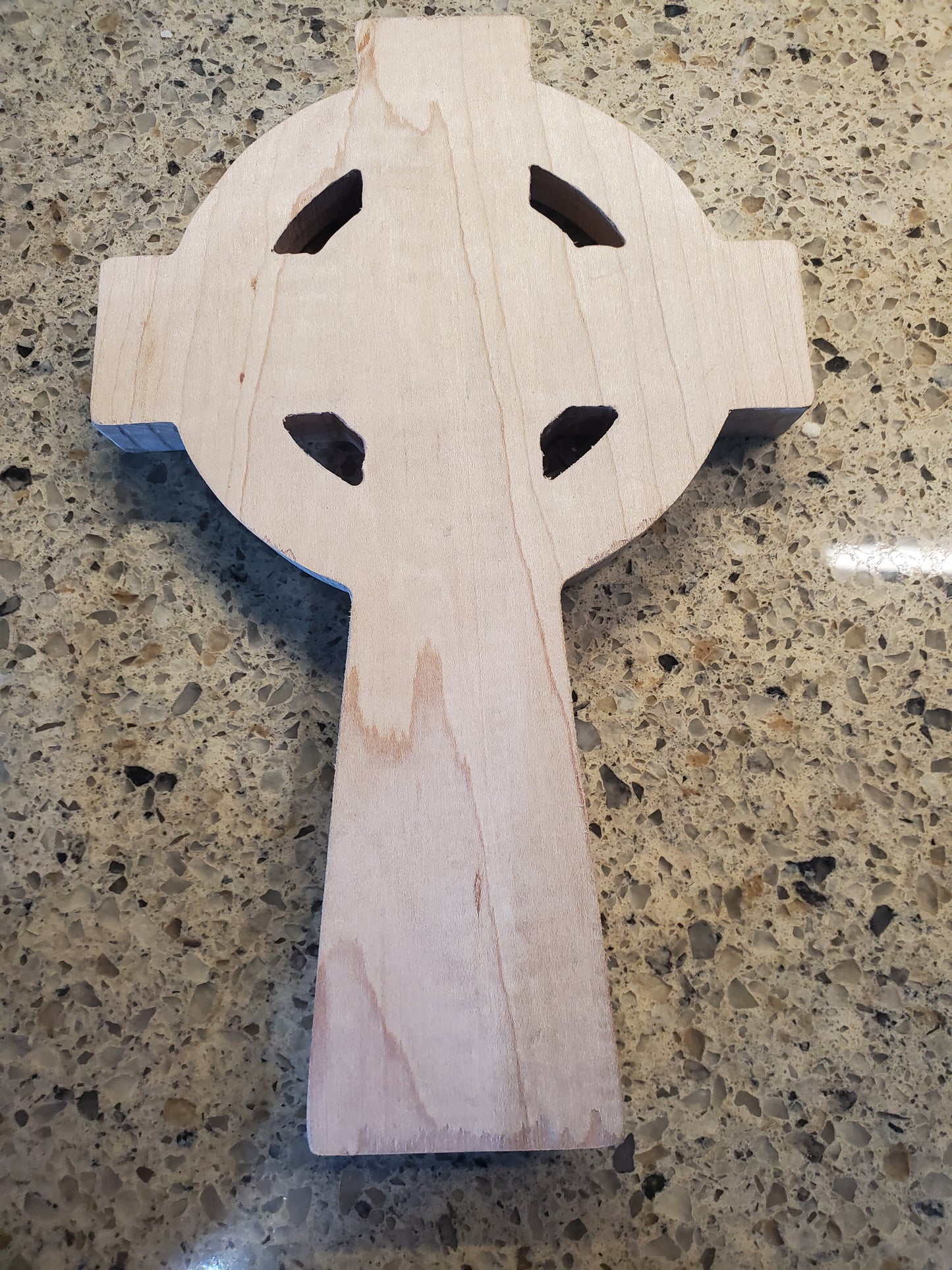 Maple wood celtic cross