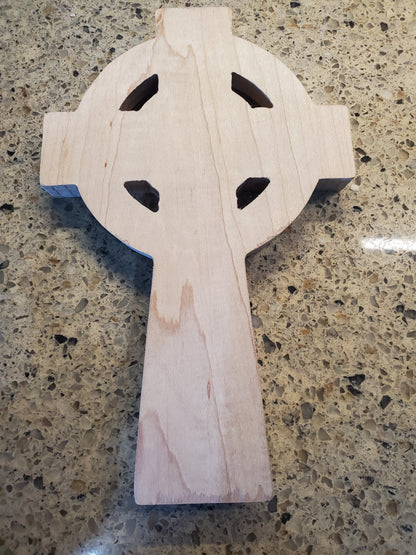 Maple wood celtic cross