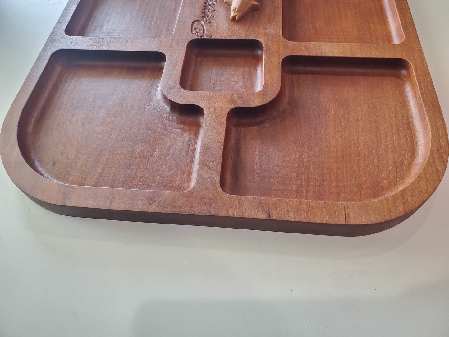 Large cherry serving tray - 13 x 19