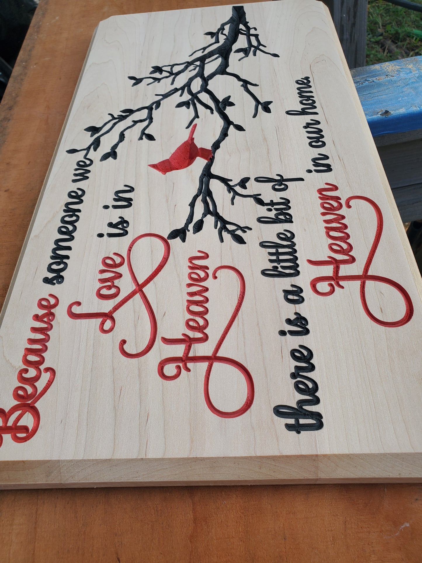 Heaven in our home - Vcarved sign