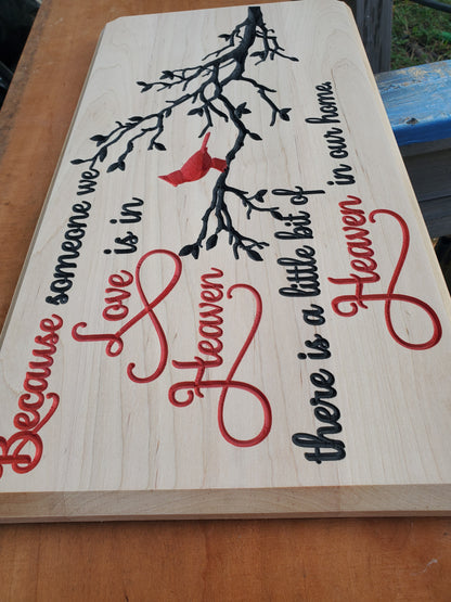 Heaven in our home - Vcarved sign