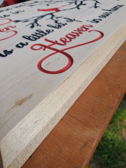 Heaven in our home - Vcarved sign